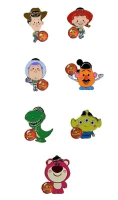 $12.95 • Buy Toy Story Characters Themed 7 Disney Park Trading Pins Starter Set ~ Brand NEW