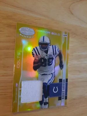 2003 Donruss Leaf Marvin Harrison Game-Worn Jersey #20/25 Mirror Gold Colts • $30.99