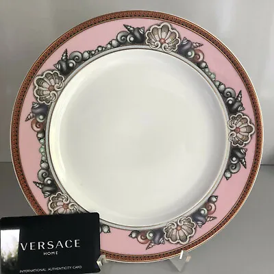 VERSACE Etoiles De La Mer Pink SALAD PLATE 8 1/2 Rosenthal New In BOX  22 Cm • $75