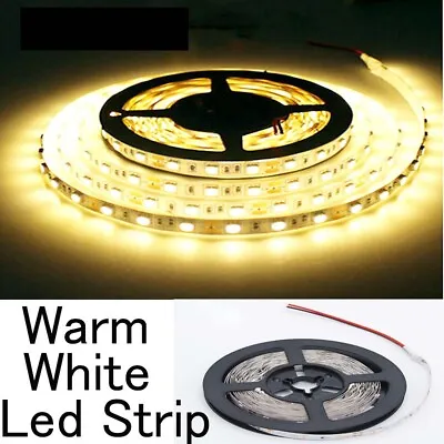 5M 3528 SMD LED Strip Lights Cool/warm White Waterproof Lamp DC 12V Power Supply • $10.69