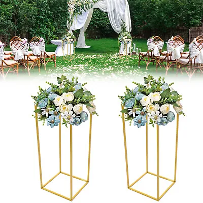 2pcs Metal Floor Stand Gold Column For Wedding Party Birthday Party Venue Decor • $28.50