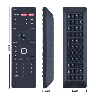 New XRT500 Remote Control For Vizio Smart TV Qwerty Keyboard Backlight LED • $7.99