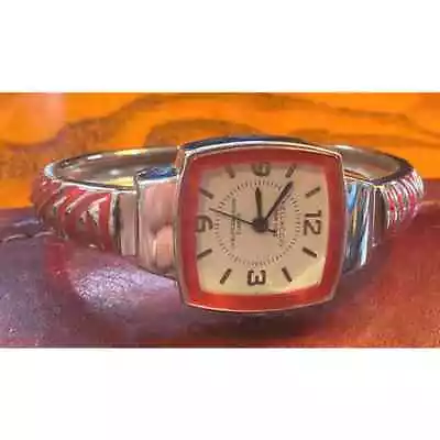 Women's 23mm Silver Tone Vellaccio New York Watch Acrylic Accents • $14