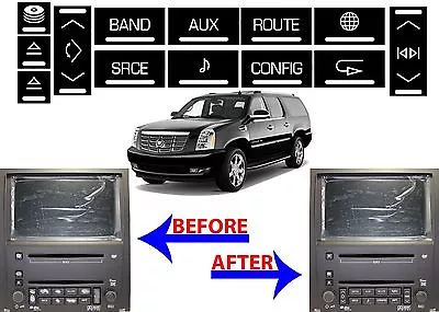 Navigation Radio Button Repair Stickers For 2007-2014 GMC Chevrolet Cadillac New • $19.99