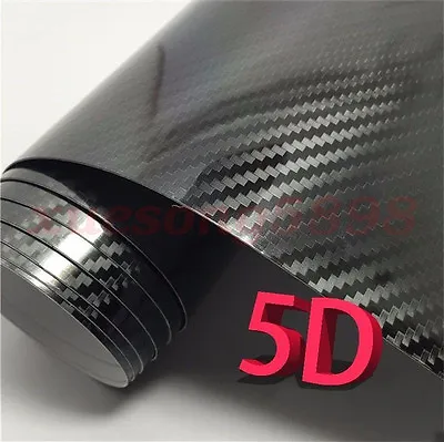 3D Waterproof Carbon Fiber Vinyl Car Wrap Sheet Roll Film Sticker Decal Paper • $8.93