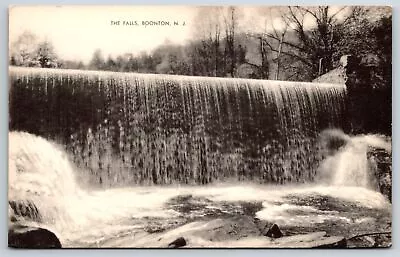 Boonton New Jersey~Waterfall~Mayrose Pub Co~1930s B&W Postcard • $8.99