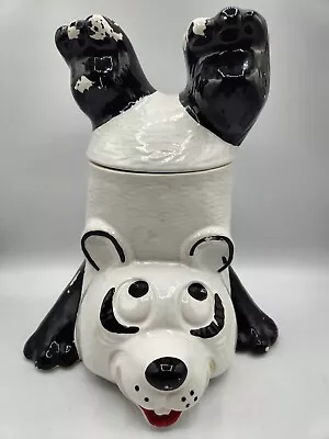 Vintage McCoy Upside Down Panda Bear Cookie Jar • $19.75