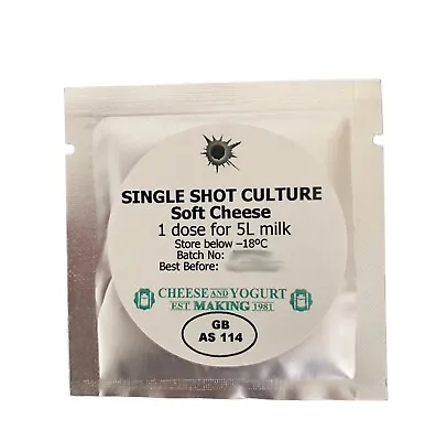 Single Shot Culture For Soft Cheese • £3.49