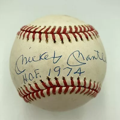 Mickey Mantle Hall Of Fame HOF 1974 Signed Baseball PSA DNA COA • $2995