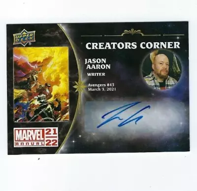 Marvel Annual 2021-22 Creators Corner CC-JA Jason Aaron • $29.50