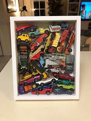 Lesney Matchbox & Other Assorted Vintage Diecast Models In Shadow Box Display • $2999