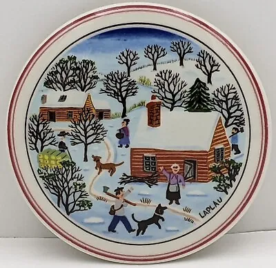 Villeroy & Boch NAIF CHRISTMAS By Gerard Laplau CANDY Trinket BOX W/ Lid And Box • $14.95