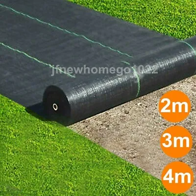 1234m Wide 100gsm Weed Control Fabric Ground Cover Membrane Garden Landscape • £8.64