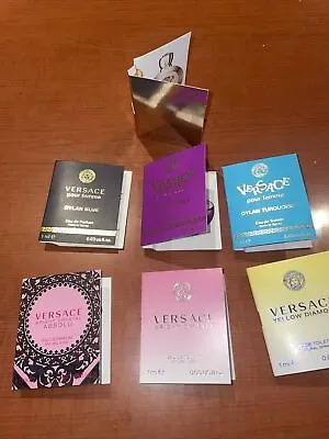 7x Versace  Perfume Samples-Bright Crystal Absolute Yellow Diamond Dylan Etc • $15.99