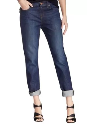 J Brand Aidan Women’s 31(Measured 36) Ringer Wash  Cuff Crop Boyfriend Jeans • $14.25