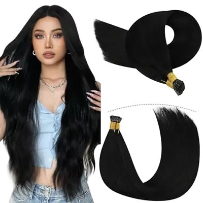 YoungSee I Tip Hair Extensions Human HairItip Hair Extensions Black I Tips H... • $43.49