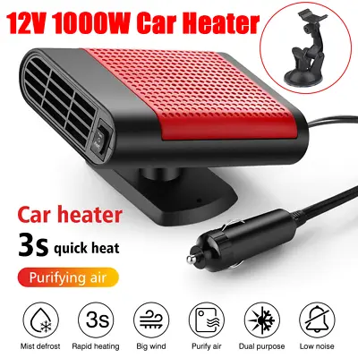 12V 1000W Car Heater Portable Electric Heating Fan Defogger Defroster Demister • $9.95