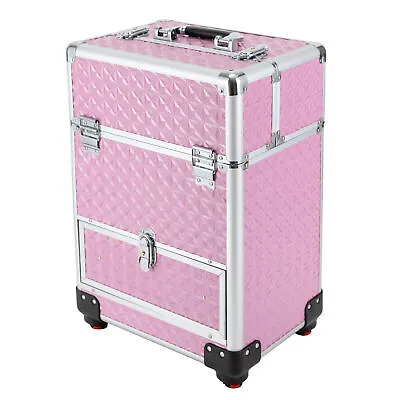 Professional Rolling Makeup Train Case Cosmetic Trolley Makeup Storage Organizer • $61.75