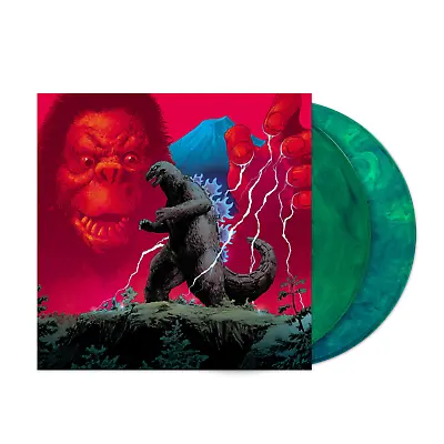 $54.99 • Buy King Kong VS Godzilla 1963 Soundtrack Exclusive Green Blue Swirl 2x Vinyl LP