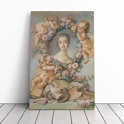 Francois Boucher Madame Pompadour Canvas Wall Art Print Framed Picture Decor • £24.95