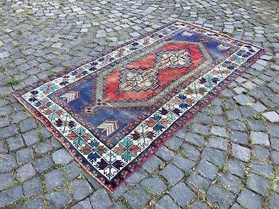 Turkish Area Rug Wool Rug Boho Decor Rug Handmade Rug Orange Rug  | 36 X 66 Ft • $210