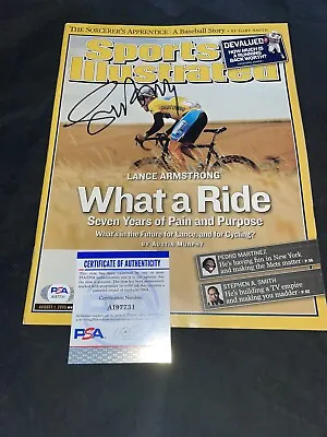 £145.37 • Buy Lance Armstrong Signed SI Sports Illustrated Full Magazine PSA/DNA #2