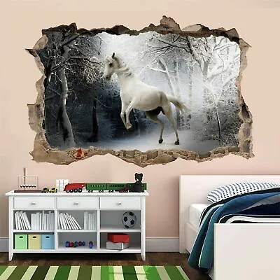 £19.99 • Buy White Horse Wall Art Sticker Mural Wallpaper Kids Bedroom Home Office Decor AS1