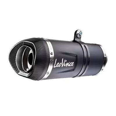 Leo LV One EVO Full System Exhaust Muffler Pipe SS CF Black Trident 660 21-23 • $1032.26