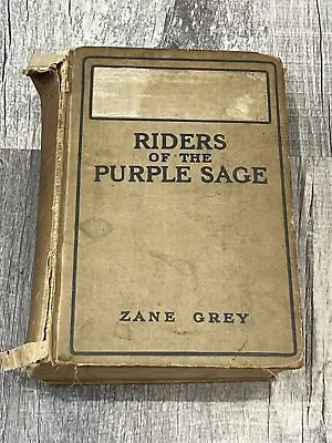 Riders Of The Purple Sage Vintage Book - Zane Grey/1912/Harper & Brothers • $12.99