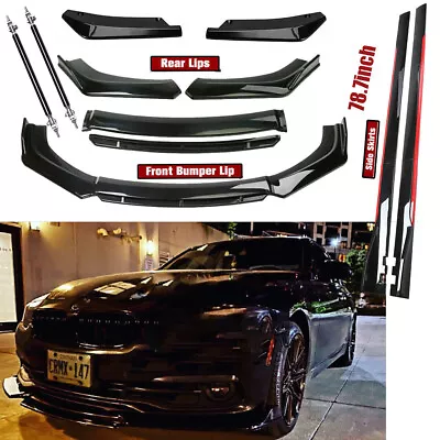 Front Bumper Lip Spoiler Splitter79 Side Skirts Rear LIP For E36 E46 E90 E91 E92 • $99.99