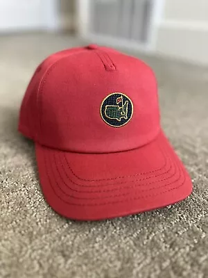 Masters Red Berckmans Place Hat Embroidered Logo 2024 SnapBack New Augusta Golf • $31.06