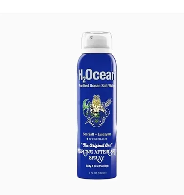 H2Ocean Purified Ocean Salt Water Piercing Aftercare Spray - 4 Fl Oz • $22