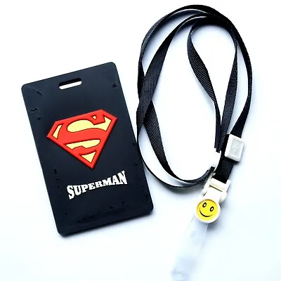 Superman Silicone ID Badge Holder With 18 Inch Lanyard • $12.99