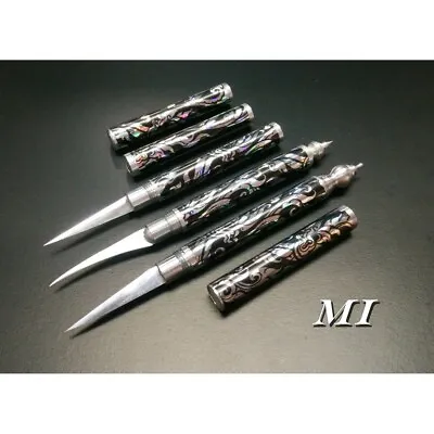 Black Set 3 Fruit Carving Knife Thai Vegetable Soap Art Mukimono Engraving Hand • $74.99