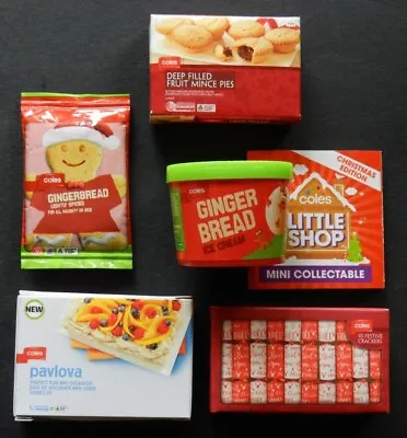 COLES - Little Shop - Christmas Edition    Mini Collectables  Full Set Of 5 • $9.90