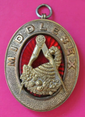 £15 • Buy Middlesex Past Provincial Grand Steward Masonic Collar Jewel