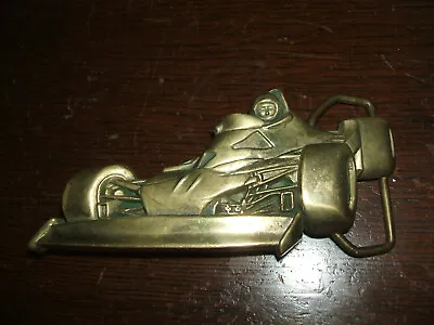 Indy 500 Baron Belt Buckle Indianapolis Solid Brass 1979 • $29.99