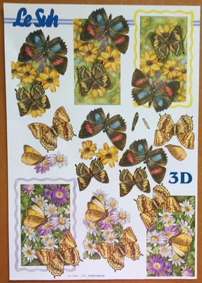 £3.95 • Buy 5 Flower A4 Decoupage Sheets 3D Cardmaking - Pack 3