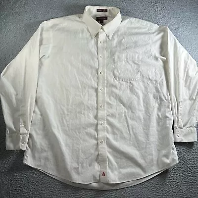 Nordstrom Dress Shirt Mens 18.5 - 37 Button Down Long Sleeve Pocket Front Preppy • $14.41