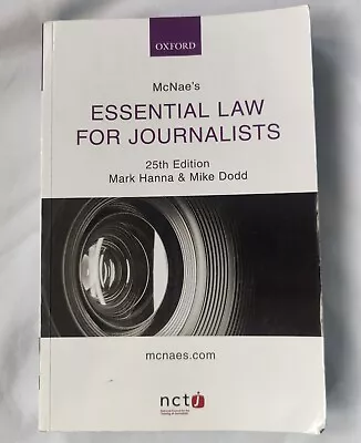 McNae's Essential Law For Journalists (25th Edition) • £9.99