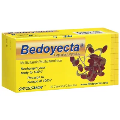 VITAMINS: Bedoyecta Capsules With 30 • $16.95