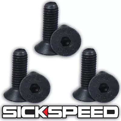 Black Steering Wheel Screw 6pc Bolt Kit For Nardi/personal/sparco/omp/momo A1 • $6.88