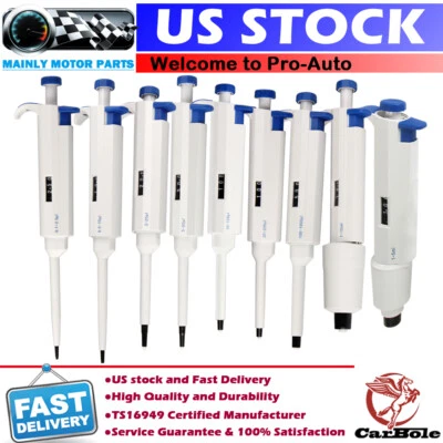 $25.99 • Buy 0.1ul-10ml Adjustable Single Channel Lab Micropipette Pipettors Pipette Pipetman