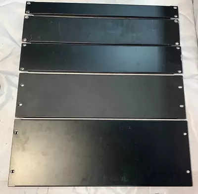 £24.50 • Buy 5 X Used Rack Blank Panels 1U 2U 3U 4U -  Flight Case Sound Lighting Audio Tour