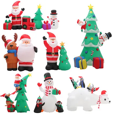£49.95 • Buy Giant Christmas Inflatable Snowman Blow Up Santa Yard Outdoor Decor LED Light Up