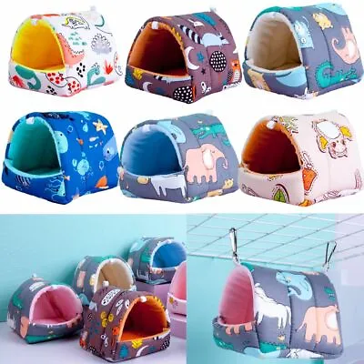 £5.59 • Buy Cage Winter Guinea Pig Nest Hamster House Small Animal Sleeping Bed Warm Mat