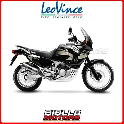 8424e Muffler Leovince Honda Xrv 750 Africa Twin 1999 - Lv One Evo Stainless Ste • $452.14