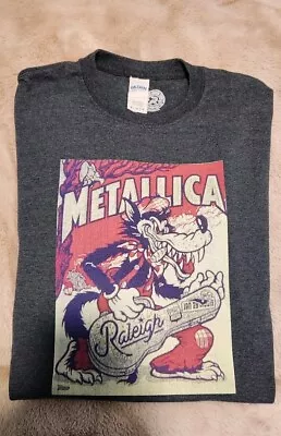 Metallica Shirt 2019 Tour Raleigh NC PNC Arena Ames Bros Wolf Size M • $21