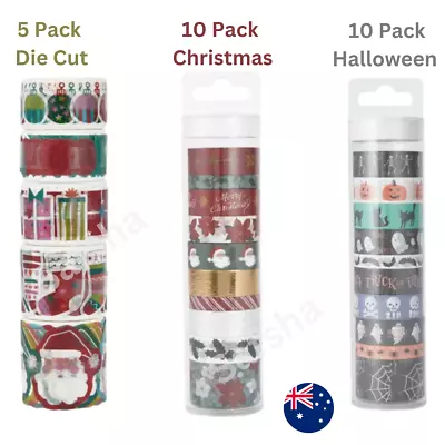 Christmas Washi Tape X-mas Die Cut Christmas Washi Tapes Hallowen Washi Tape • $7.54