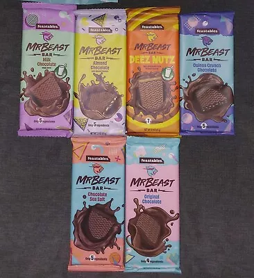 £4.99 • Buy Mr Beast Chocolate Bar Feastables 60 Gram (USA Import)